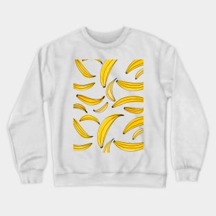 Watercolor bananas - yellow Crewneck Sweatshirt